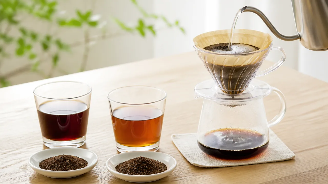 コーヒー粉とお湯の割合は?1杯分の目安と好みに合わせる淹れ方