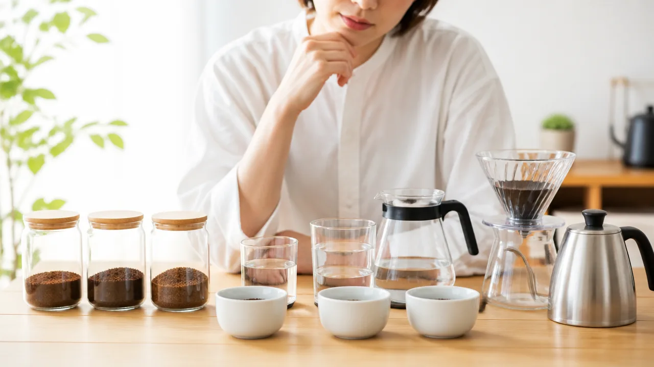 コーヒー粉とお湯の割合は?1杯分の目安と好みに合わせる淹れ方